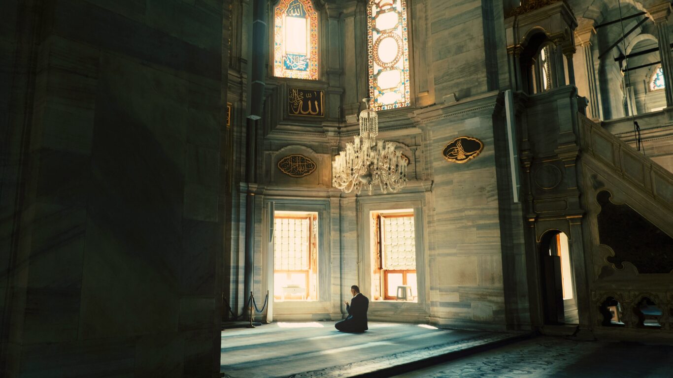 Man praying in Mosque (Tazkiyah)